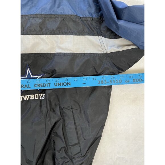 Vintage Dallas Cowboys Pro Player Windbreaker Jacket Size XL Full Zip Collar 90s - Picture 4 of 13
